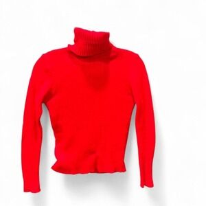 True vintage red women's turtleneck Xs (xs2)